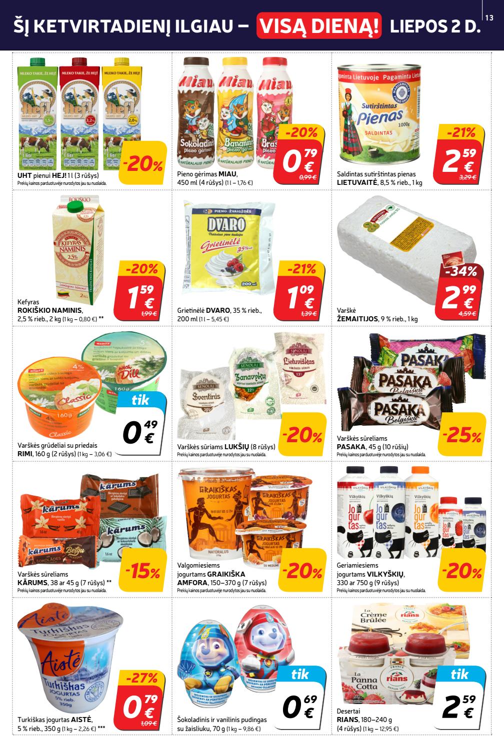 Rimi savaitinis leidinys akcijos nuo 
  2020-06-30 iki 
  2020-07-06 | Leidinukas.lt puslapis 13