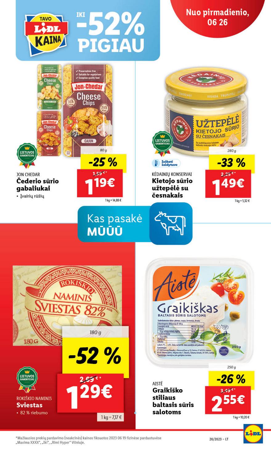 Lidl maisto prekių pasiūlymai akcijos nuo 
  2023-06-26 iki 
  2023-07-02 | Leidinukas.lt puslapis 36