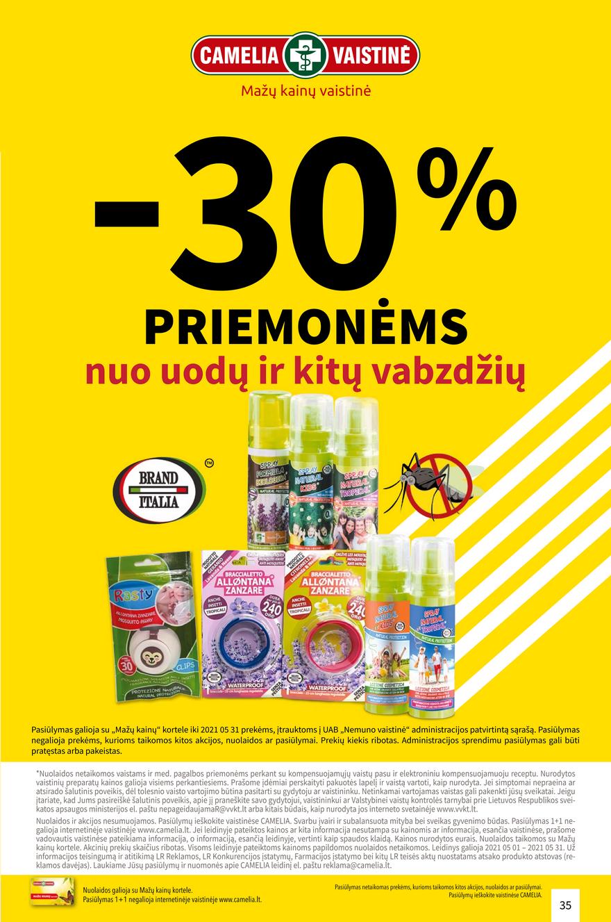 Camelia gegužės leidinys akcijos nuo 
  2021-05-01 iki 
  2021-05-31 | Leidinukas.lt puslapis 35