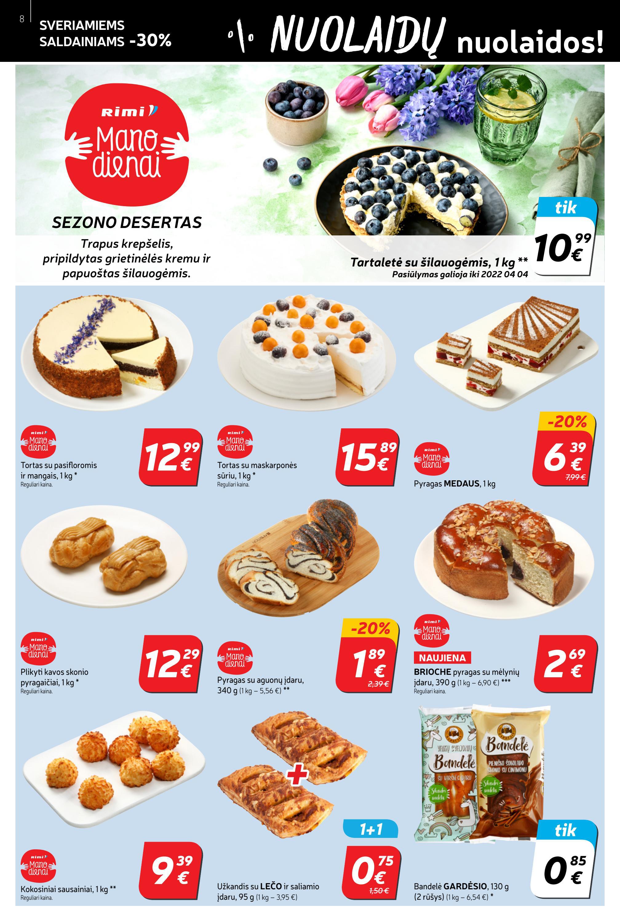 Rimi savaitinis leidinys akcijos nuo 
  2022-03-15 iki 
  2022-03-21 | Leidinukas.lt puslapis 8