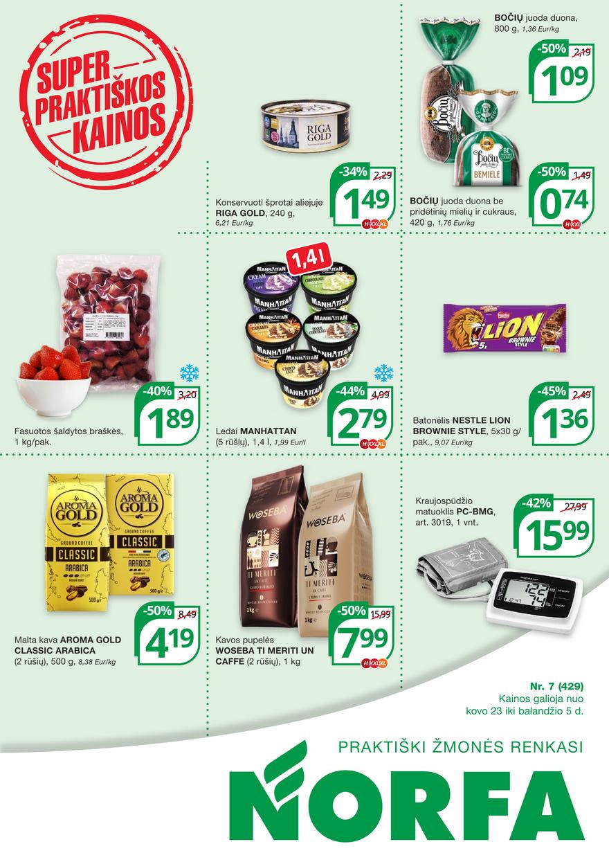 Norfos kaininis leidinys akcijos nuo 
  2023-03-23 iki 
  2023-04-05 | Leidinukas.lt puslapis 1