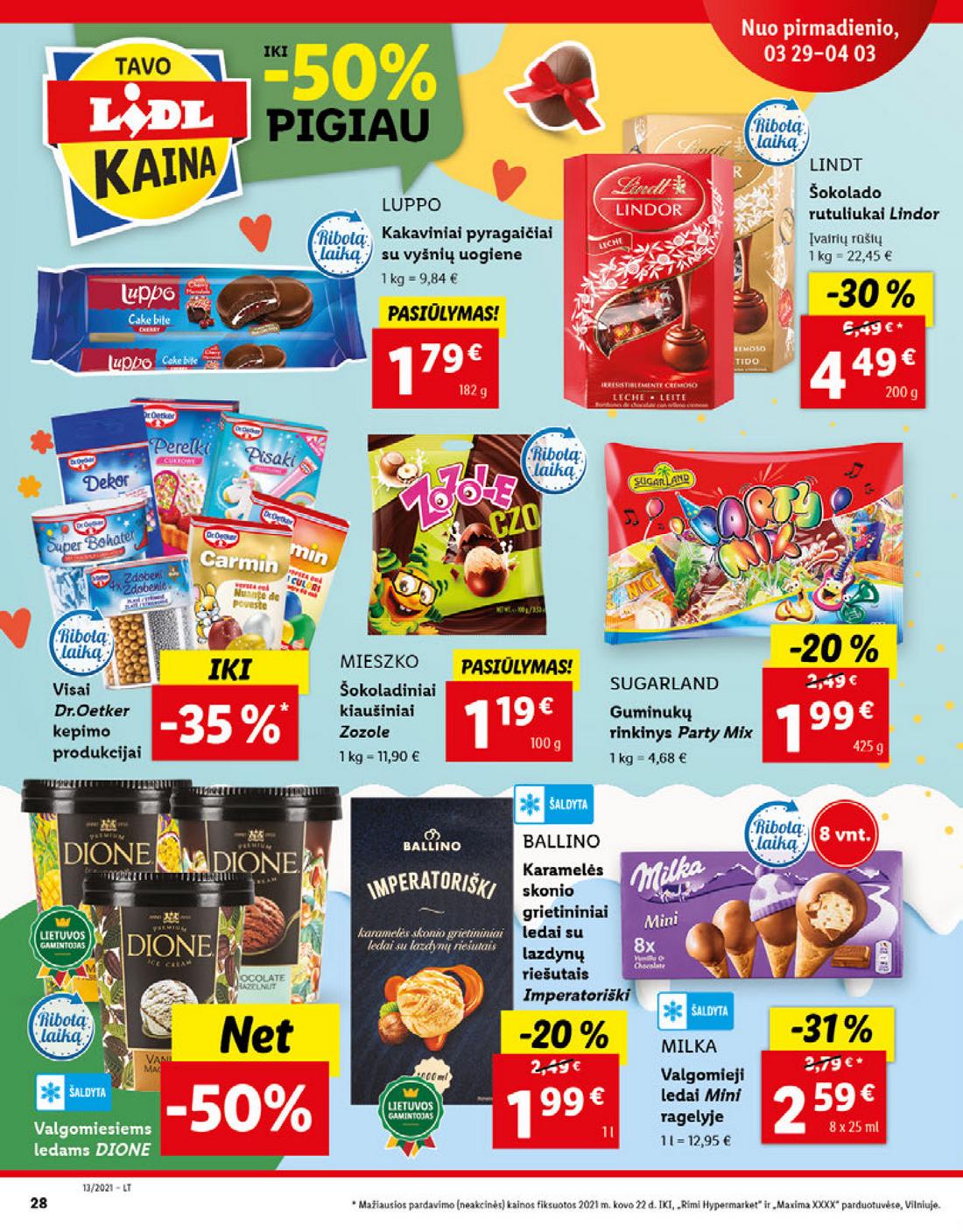 Lidl maisto prekių pasiūlymai akcijos nuo 
  2021-03-29 iki 
  2021-04-03 | Leidinukas.lt puslapis 28