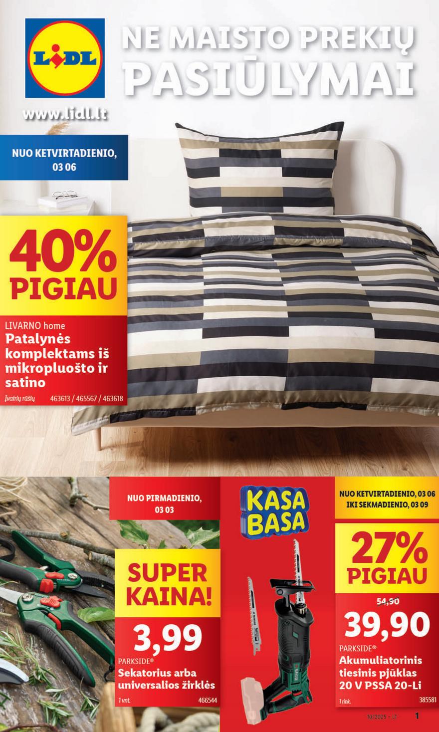 Lidl ne maisto leidinys akcijos nuo 
  2025-03-03 iki 
  2025-03-09 | Leidinukas.lt puslapis 1