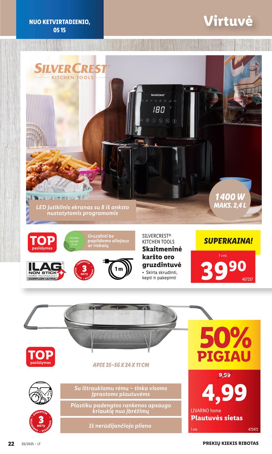 Lidl ne maisto leidinys akcijos nuo 
  2025-05-12 iki 
  2025-05-18 | Leidinukas.lt puslapis 22