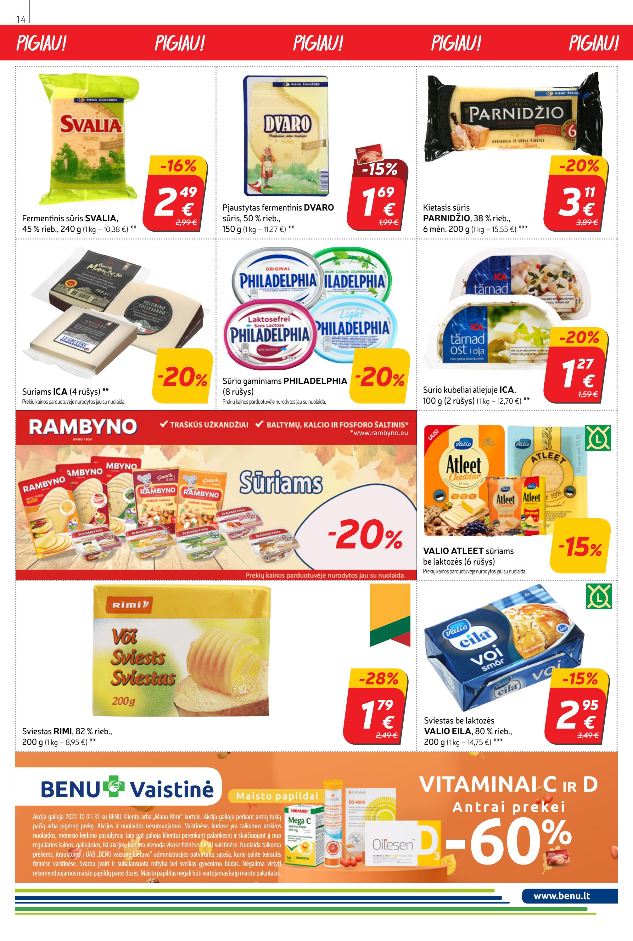 Rimi savaitinis leidinys akcijos nuo 
  2022-10-11 iki 
  2022-10-17 | Leidinukas.lt puslapis 14