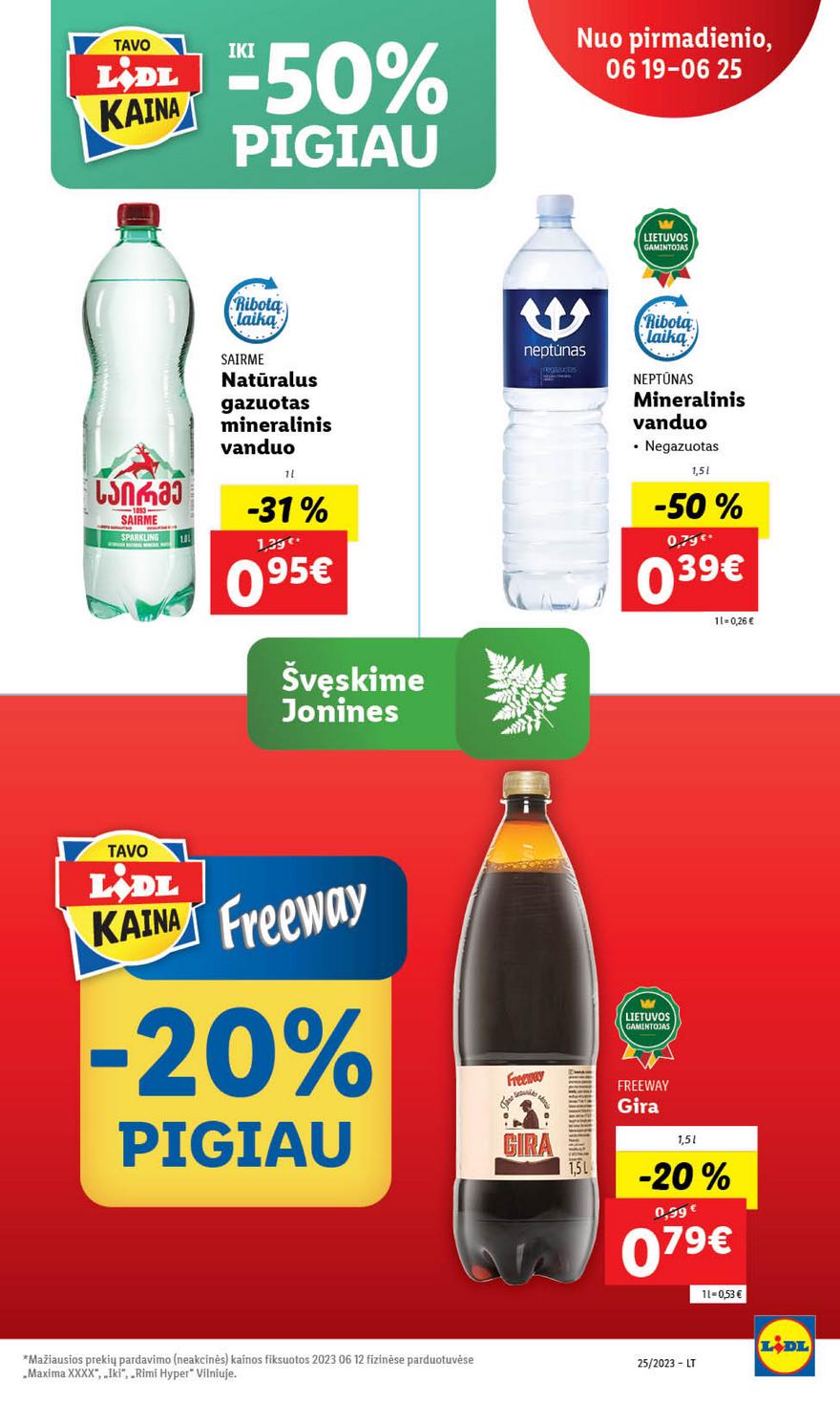 Lidl pasiūlymai akcijos nuo 
  2023-06-19 iki 
  2023-06-25 | Leidinukas.lt puslapis 62