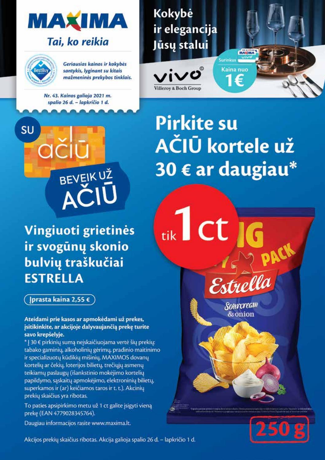 Maxima kaininis leidinys akcijos nuo 
  2021-10-26 iki 
  2021-11-01 | Leidinukas.lt puslapis 1