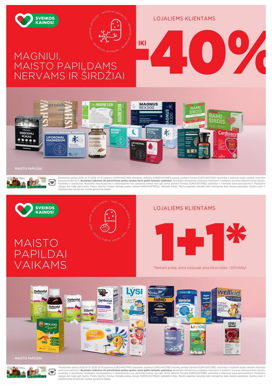 Euro vaistinė katalogas akcijos nuo 
  2026-02-01 iki 
  2026-02-28 | Leidinukas.lt puslapis 5