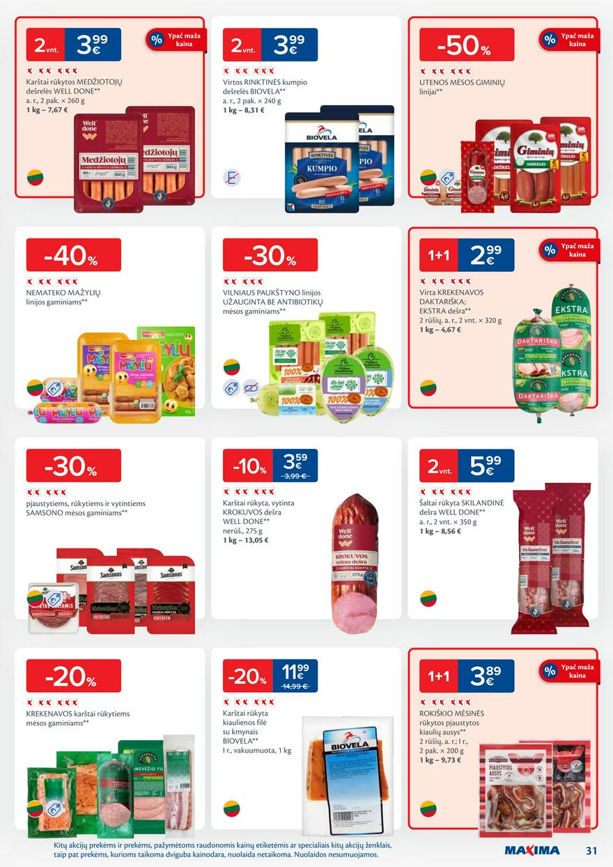 Maxima savaitinis leidinys 13 akcijos nuo
2025-03-25 iki
2025-03-31 | Leidinukas.lt puslapis 31