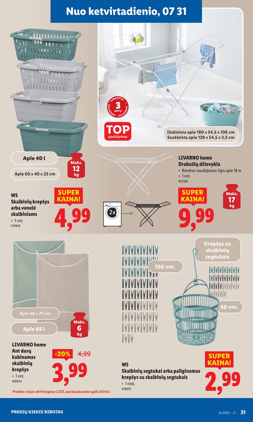 Lidl ne maisto leidinys akcijos nuo 
  2025-07-28 iki 
  2025-08-03 | Leidinukas.lt puslapis 31