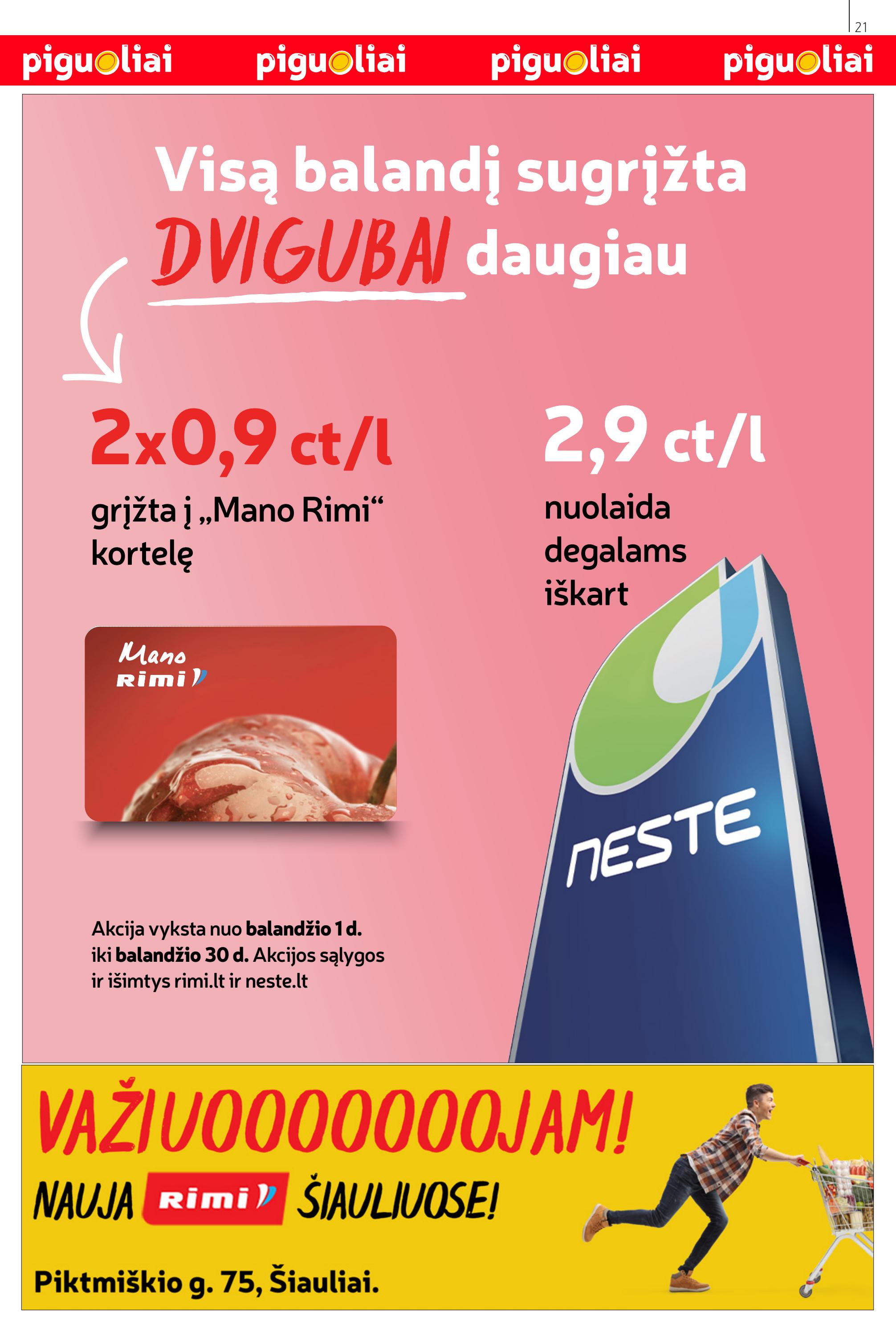 Rimi savaitinis leidinys akcijos nuo 
  2023-04-11 iki 
  2023-04-17 | Leidinukas.lt puslapis 21