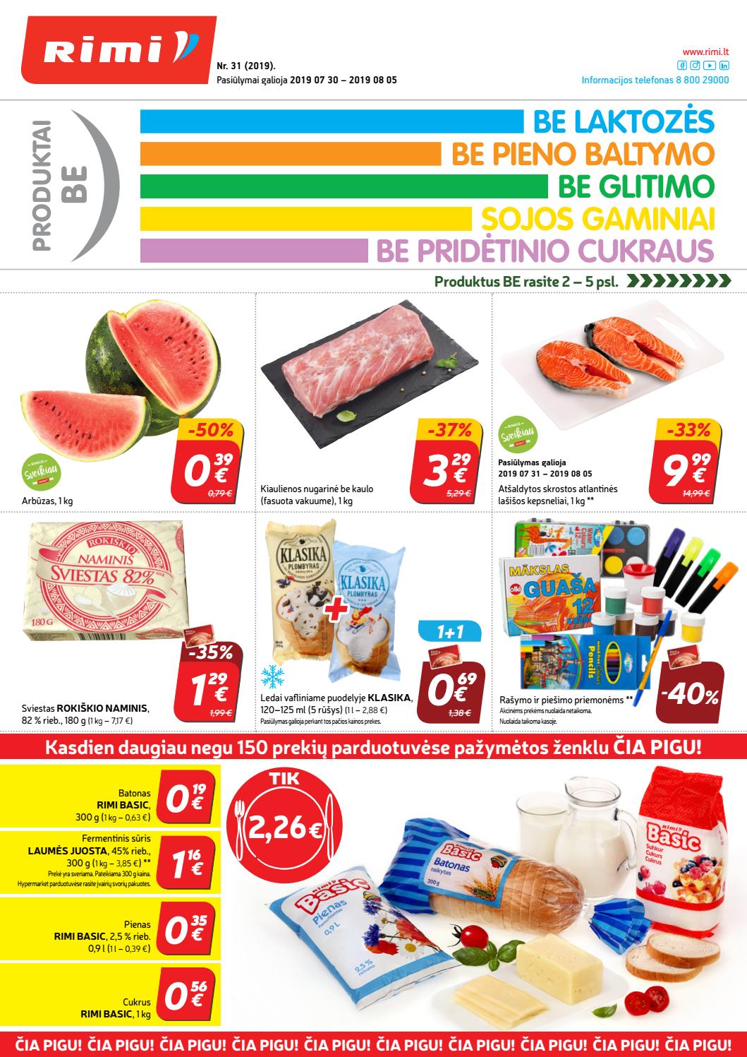 Rimi savaitinis leidinys akcijos nuo 
  2019-07-30 iki 
  2019-08-05 | Leidinukas.lt puslapis 1