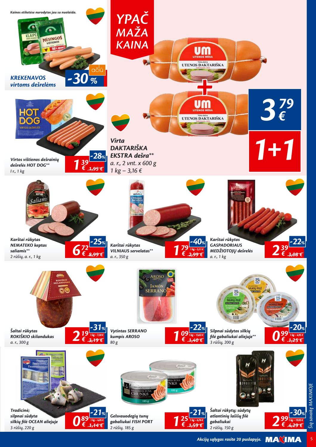 Maxima kaininis leidinys akcijos nuo 
  2019-09-10 iki 
  2019-09-16 | Leidinukas.lt puslapis 5