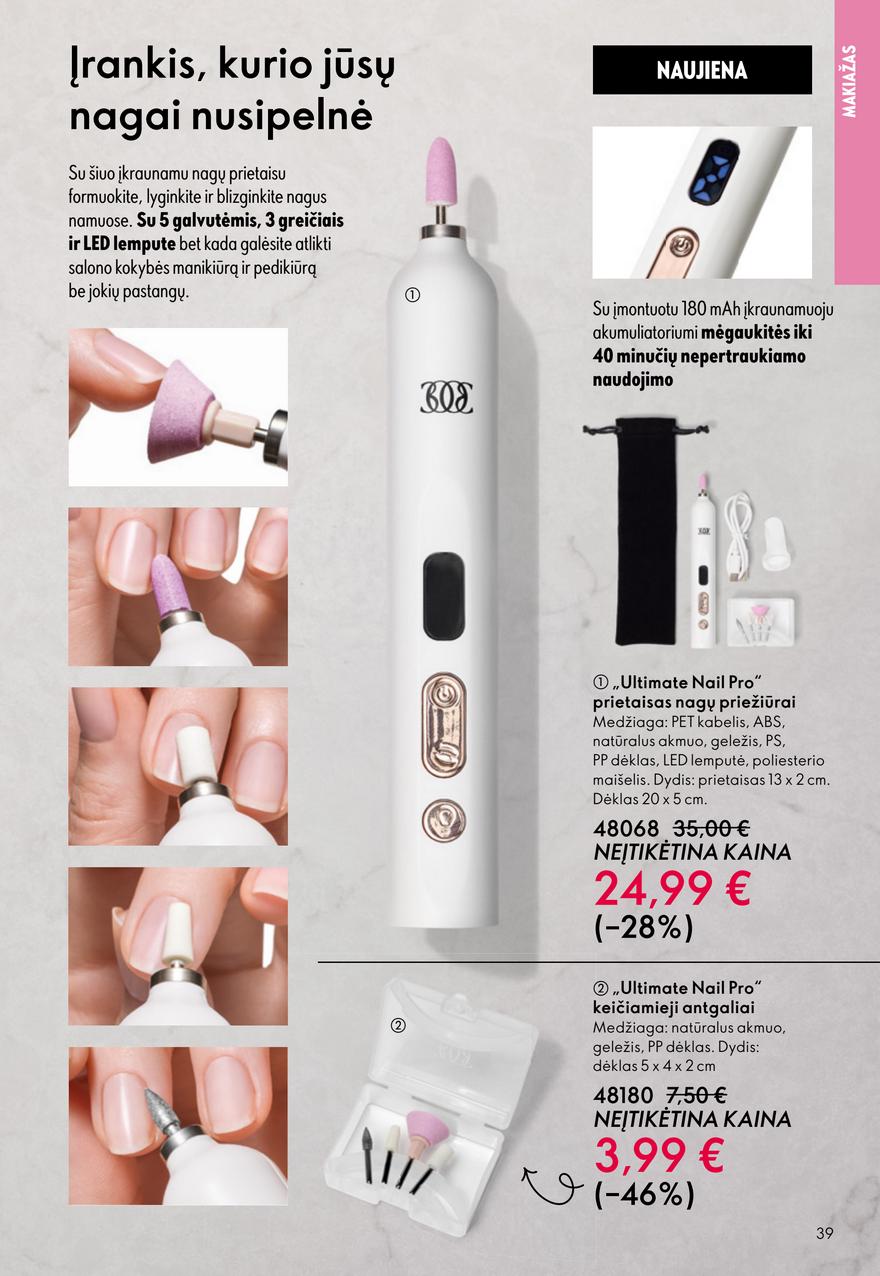Oriflame katalogas akcijos nuo 
  2026-04-22 iki 
  2026-05-12 | Leidinukas.lt puslapis 39