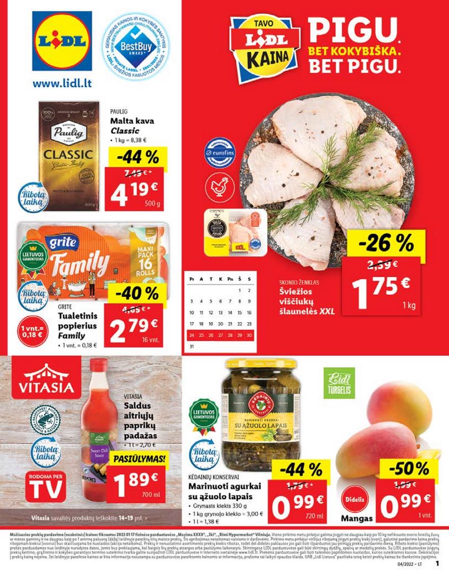 Lidl pasiūlymai akcijos nuo 
  2022-01-24 iki 
  2022-01-30 | Leidinukas.lt puslapis 1