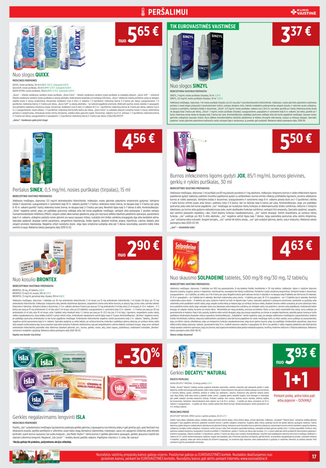 Euro vaistinė leidinys akcijos nuo 
  2020-09-01 iki 
  2020-09-30 | Leidinukas.lt puslapis 17