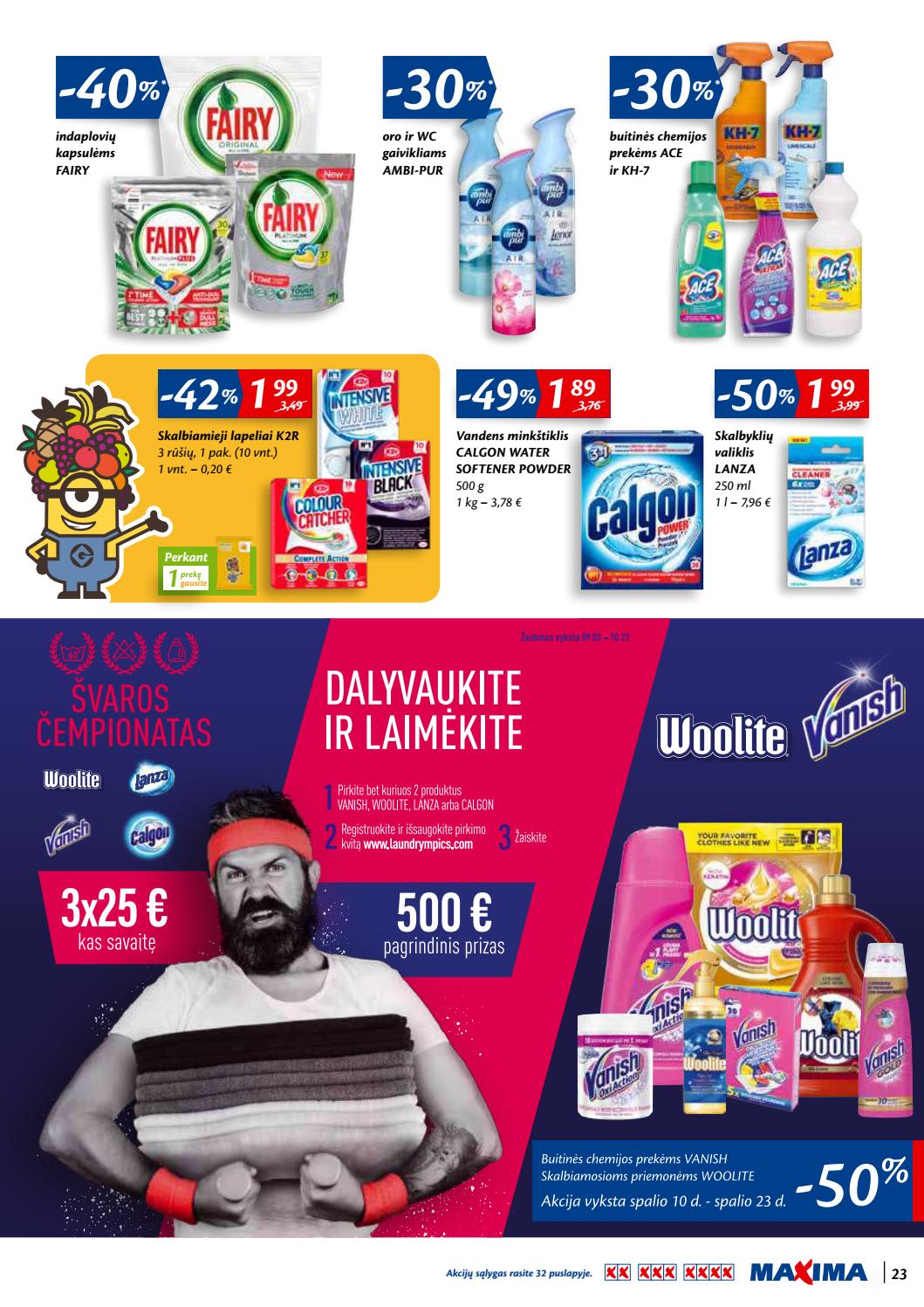Maxima kaininis leidinys akcijos nuo 
  2019-10-10 iki 
  2019-10-23 | Leidinukas.lt puslapis 23