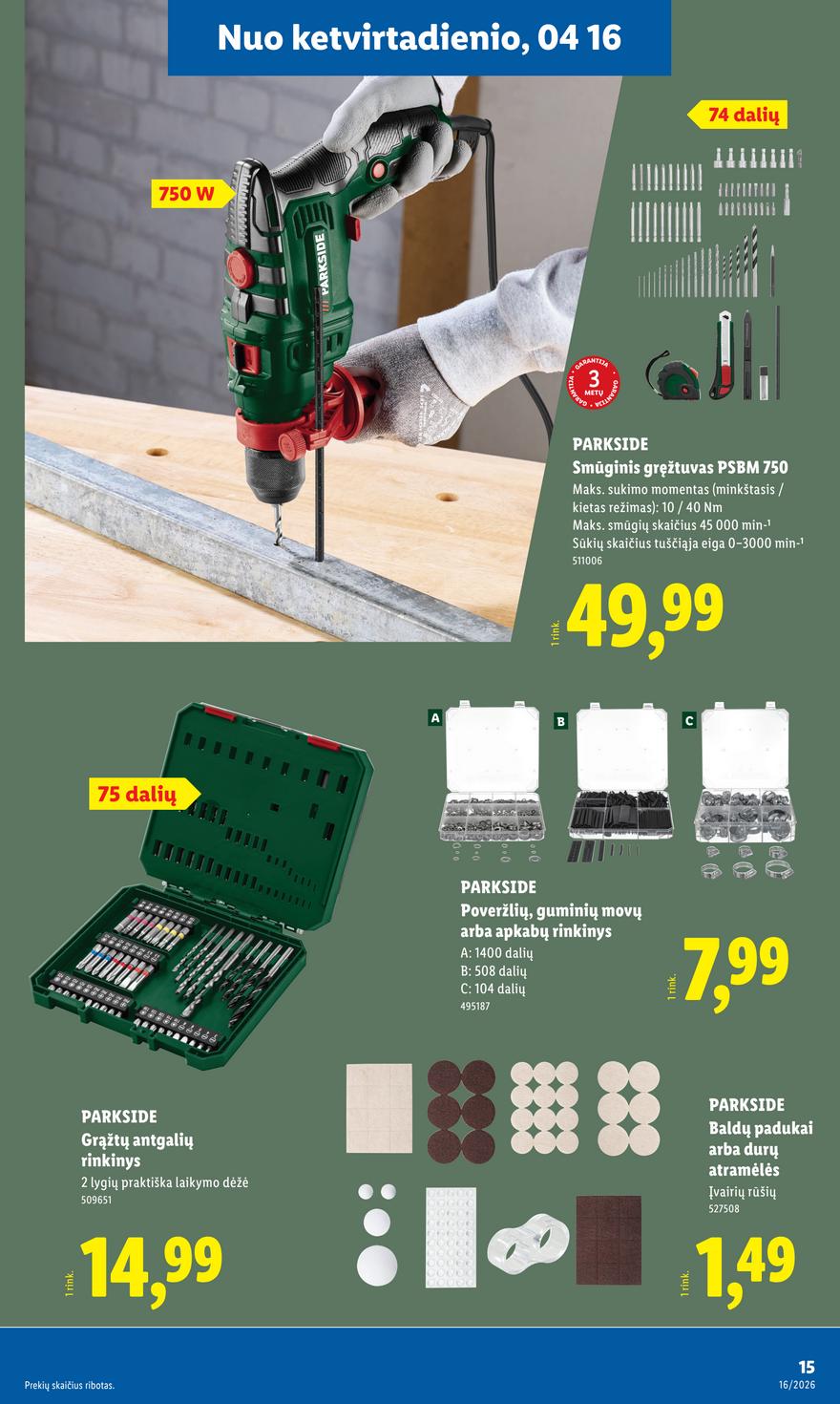 Lidl leidinys akcijos nuo 
  2026-04-13 iki 
  2026-04-19 | Leidinukas.lt puslapis 15