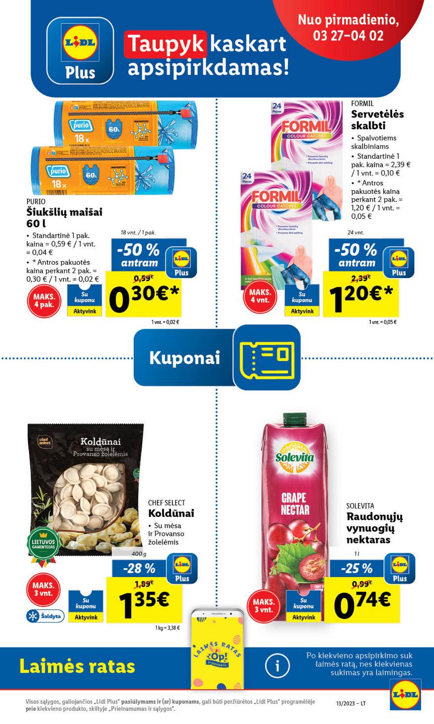 Lidl pasiūlymai akcijos nuo 
  2023-03-27 iki 
  2023-04-02 | Leidinukas.lt puslapis 8