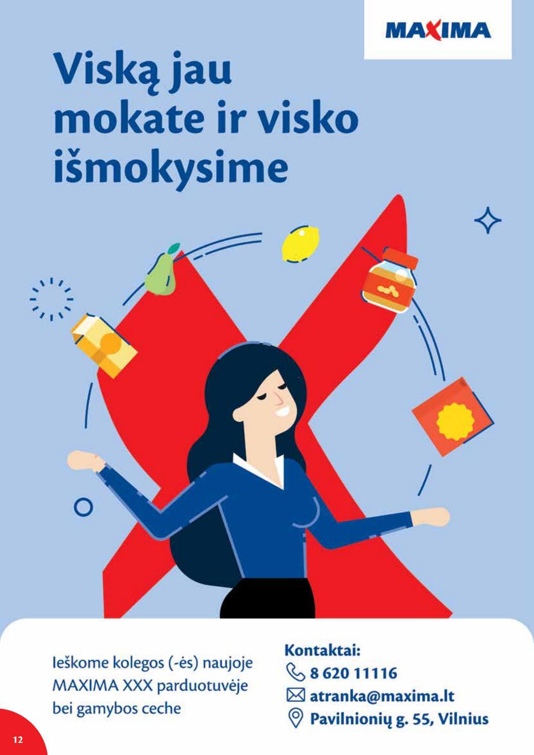 Maxima leidinys akcijos nuo 
  2021-10-12 iki 
  2021-10-18 | Leidinukas.lt puslapis 12