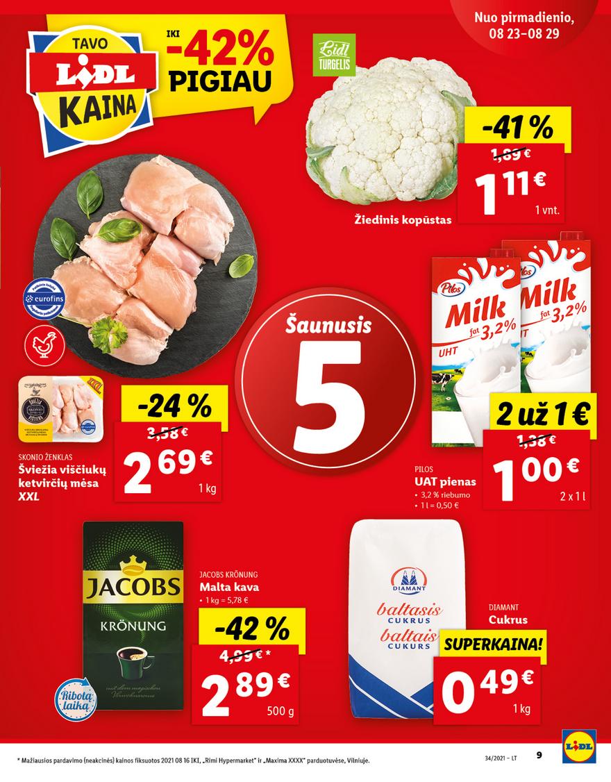 Lidl maisto prekių pasiūlymai akcijos nuo 
  2021-08-23 iki 
  2021-08-29 | Leidinukas.lt puslapis 9