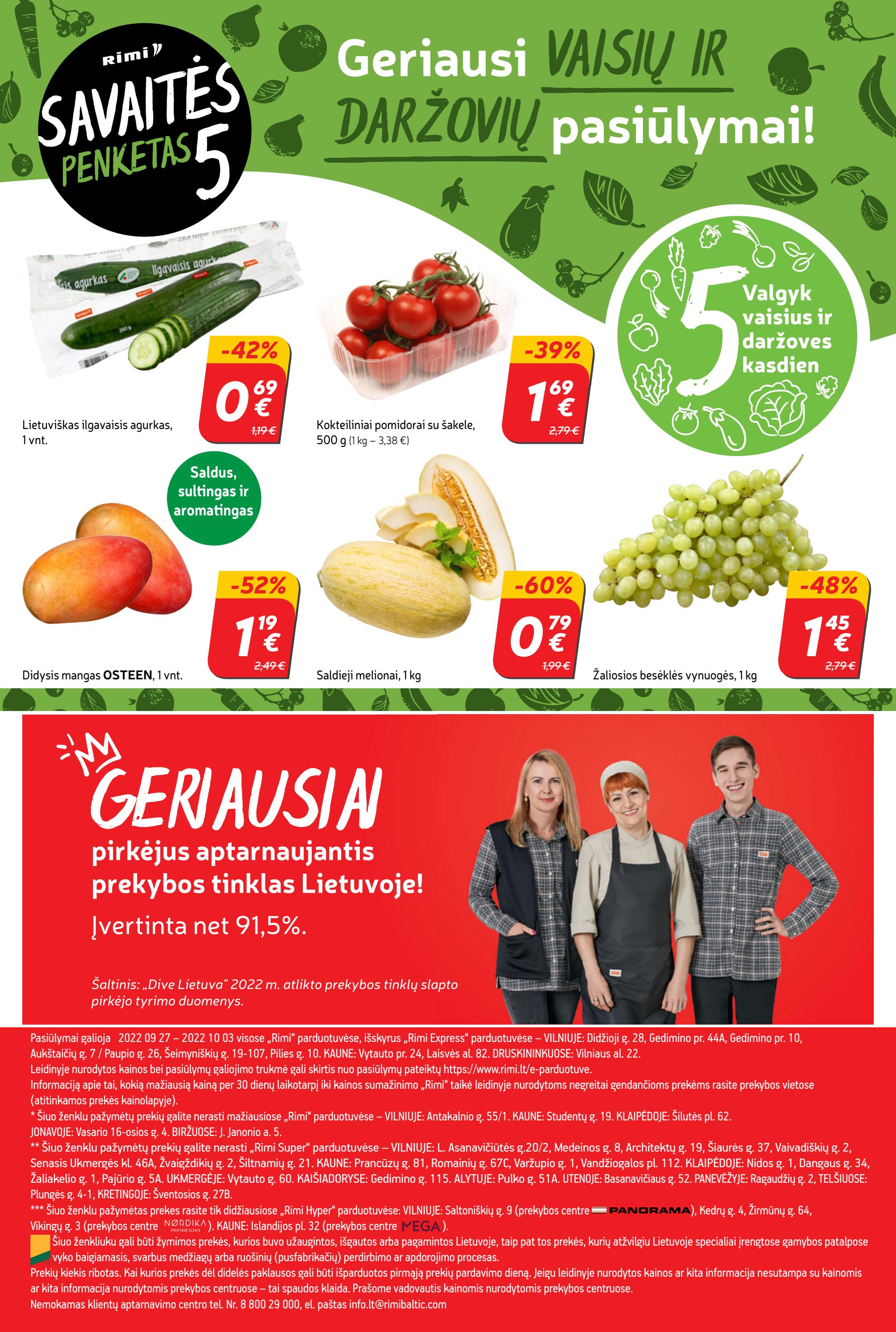Rimi savaitinis leidinys akcijos nuo 
  2022-09-27 iki 
  2022-10-03 | Leidinukas.lt puslapis 23
