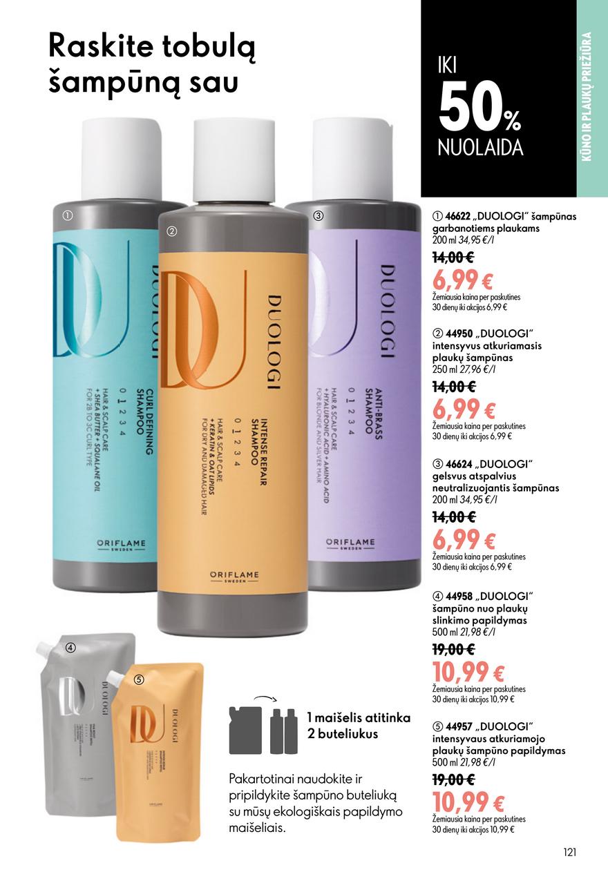 Oriflame katalogas akcijos nuo 
  2026-07-15 iki 
  2026-08-04 | Leidinukas.lt puslapis 121