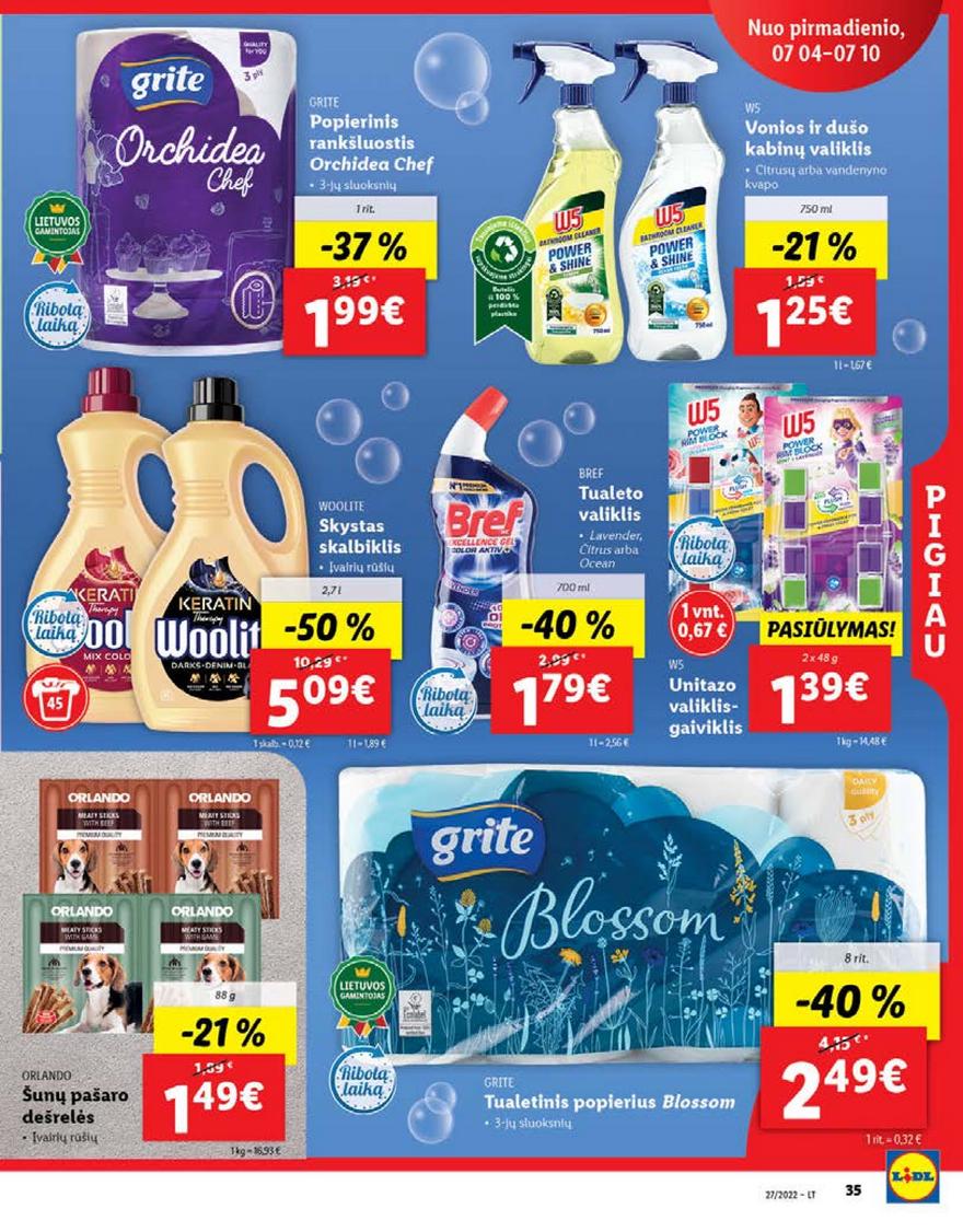Lidl maisto prekių pasiūlymai akcijos nuo 
  2022-07-04 iki 
  2022-07-10 | Leidinukas.lt puslapis 35
