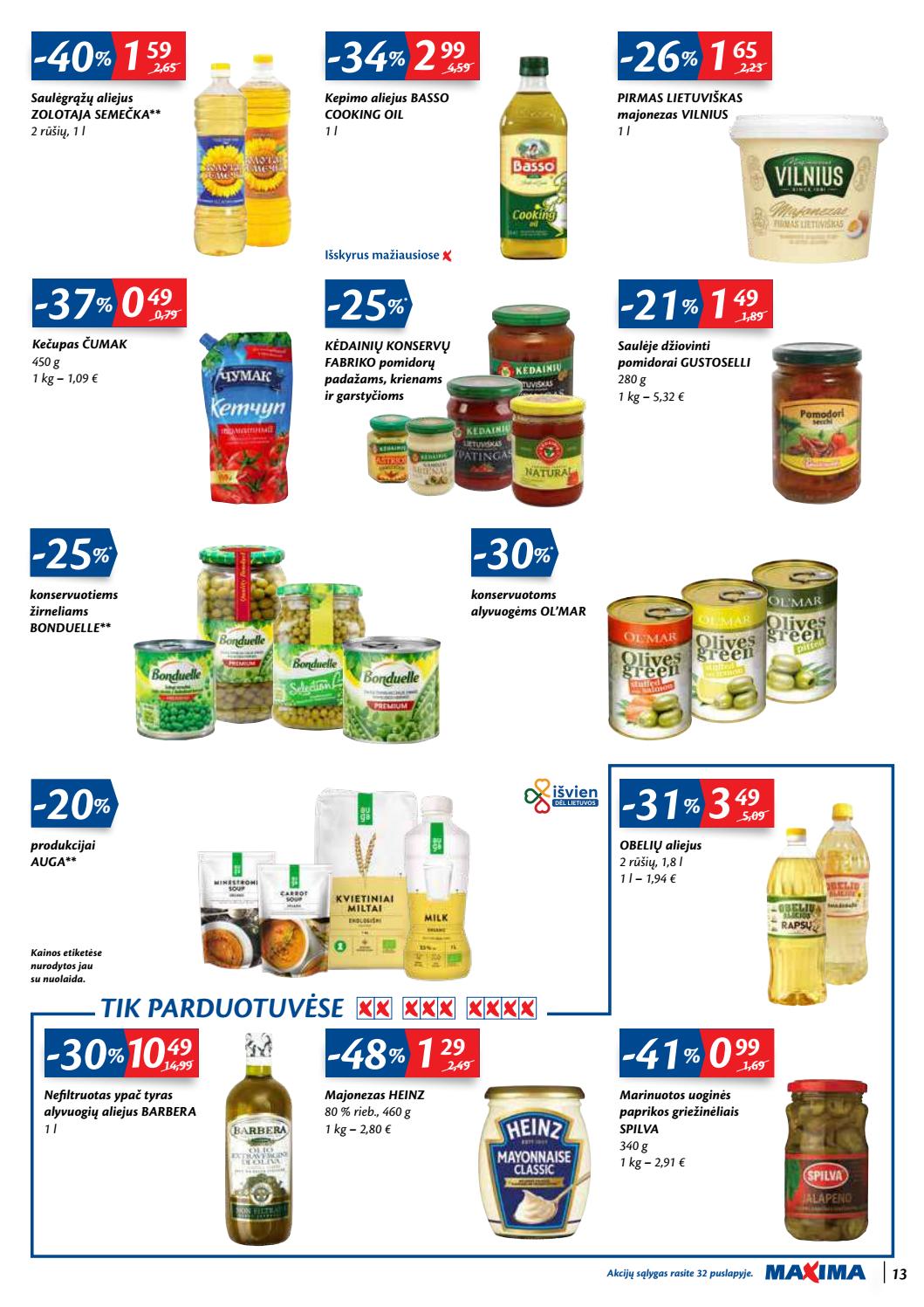 Maxima kaininis leidinys akcijos nuo 
  2020-10-13 iki 
  2020-10-19 | Leidinukas.lt puslapis 13