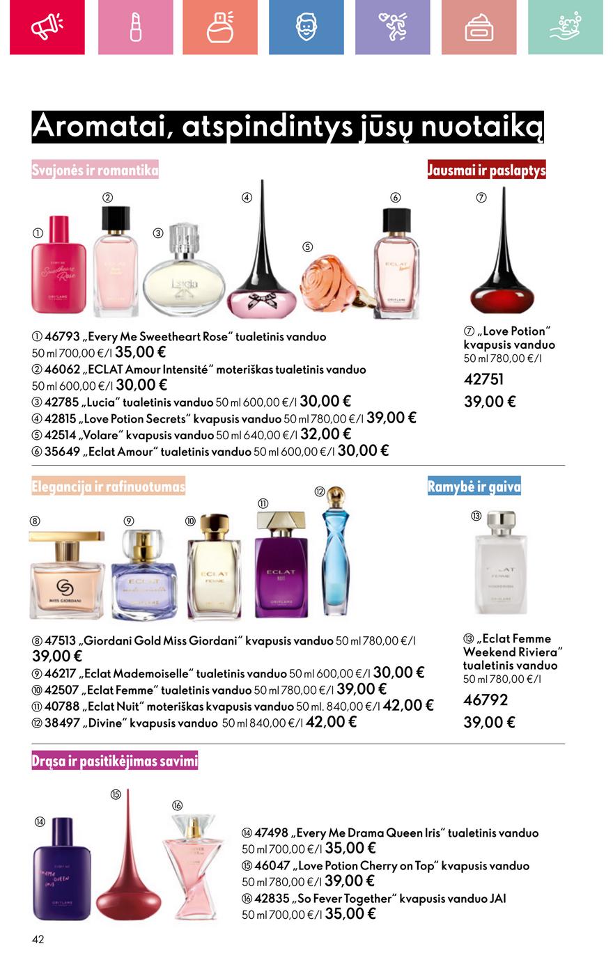 Oriflame katalogas akcijos nuo 
  2025-08-24 iki 
  2025-09-13 | Leidinukas.lt puslapis 42