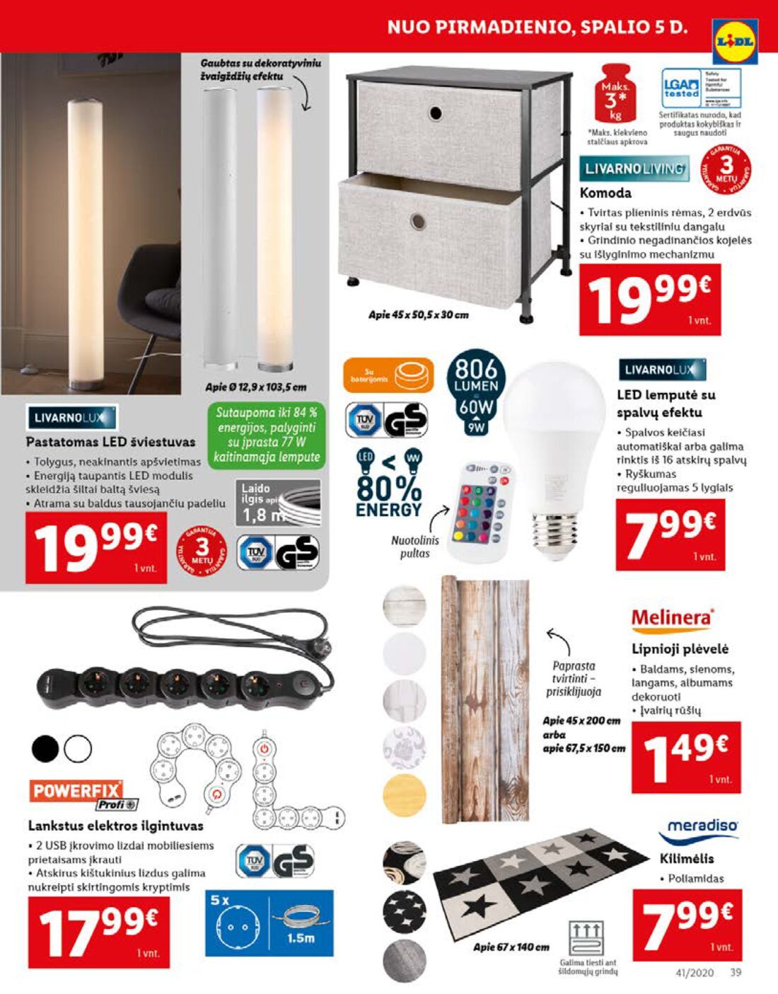 Lidl savaitinis leidinys akcijos nuo 
  2020-10-05 iki 
  2020-10-11 | Leidinukas.lt puslapis 39