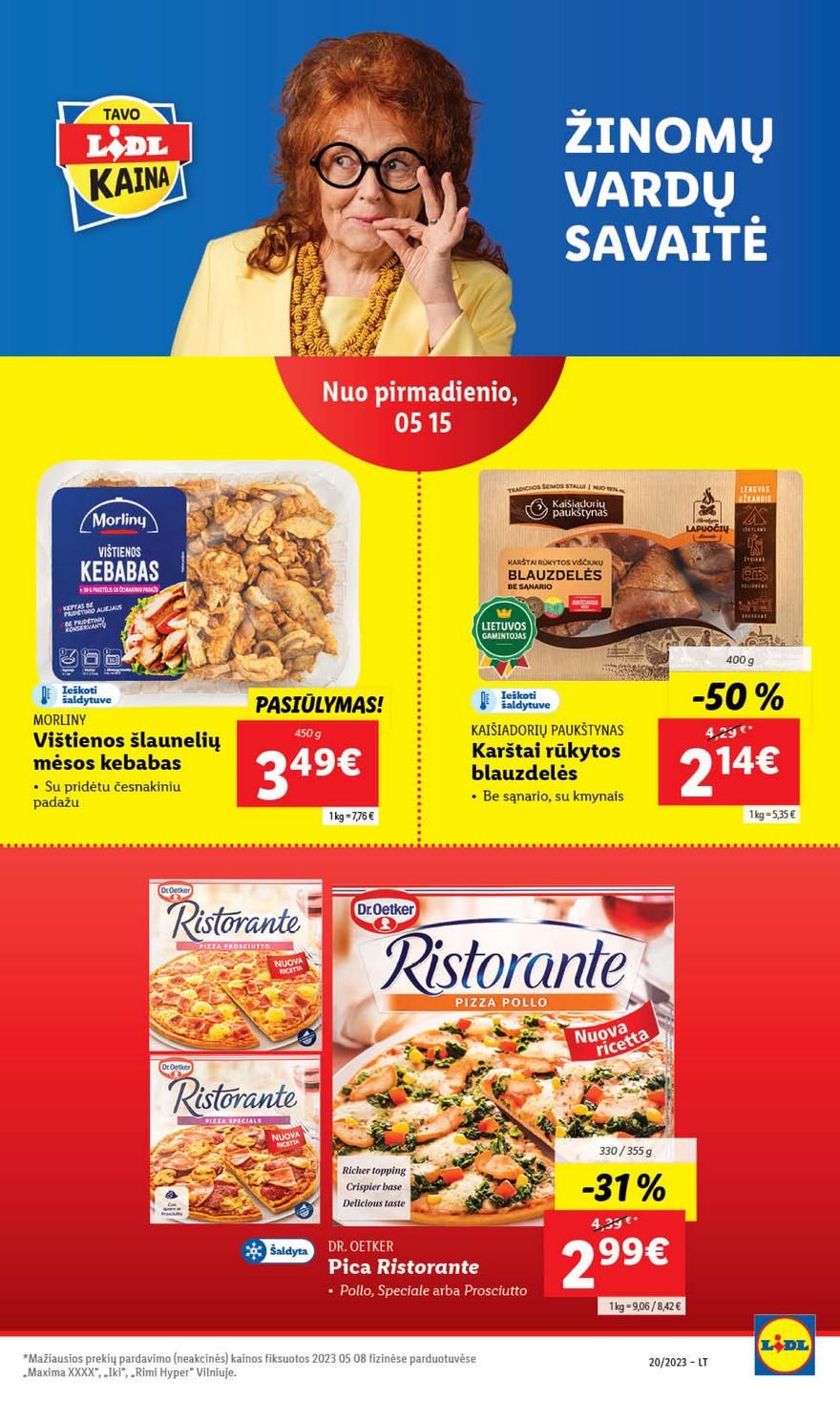 Lidl maisto prekių pasiūlymai akcijos nuo 
  2023-05-15 iki 
  2023-05-21 | Leidinukas.lt puslapis 28