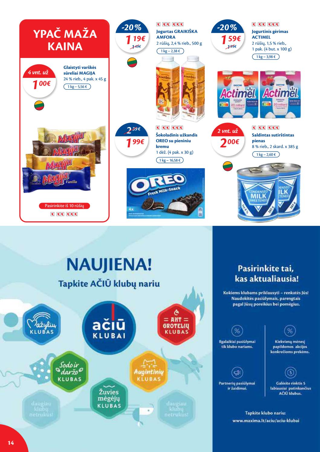Maxima kaininis leidinys akcijos nuo 
  2021-07-13 iki 
  2021-07-19 | Leidinukas.lt puslapis 14
