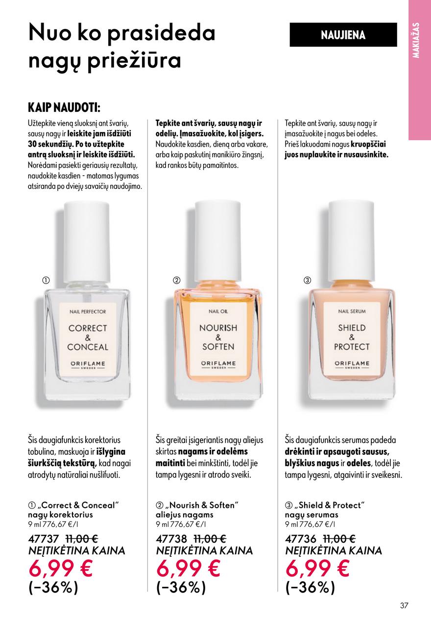 Oriflame katalogas akcijos nuo 
  2026-04-22 iki 
  2026-05-12 | Leidinukas.lt puslapis 37