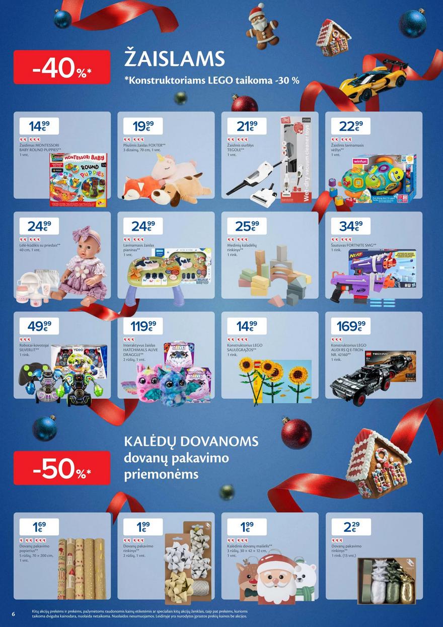 Maxima savaitinis leidinys 50 akcijos nuo
2024-12-10 iki
2024-12-16 | Leidinukas.lt puslapis 6