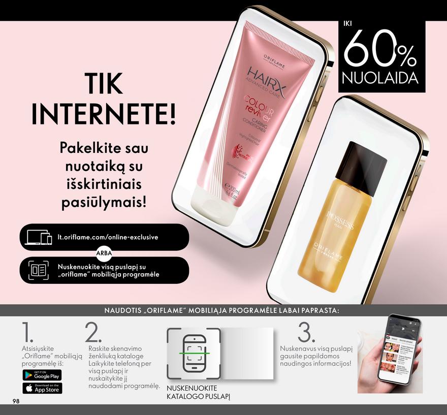 Oriflame katalogas akcijos nuo 
  2022-01-01 iki 
  2022-01-31 | Leidinukas.lt puslapis 98