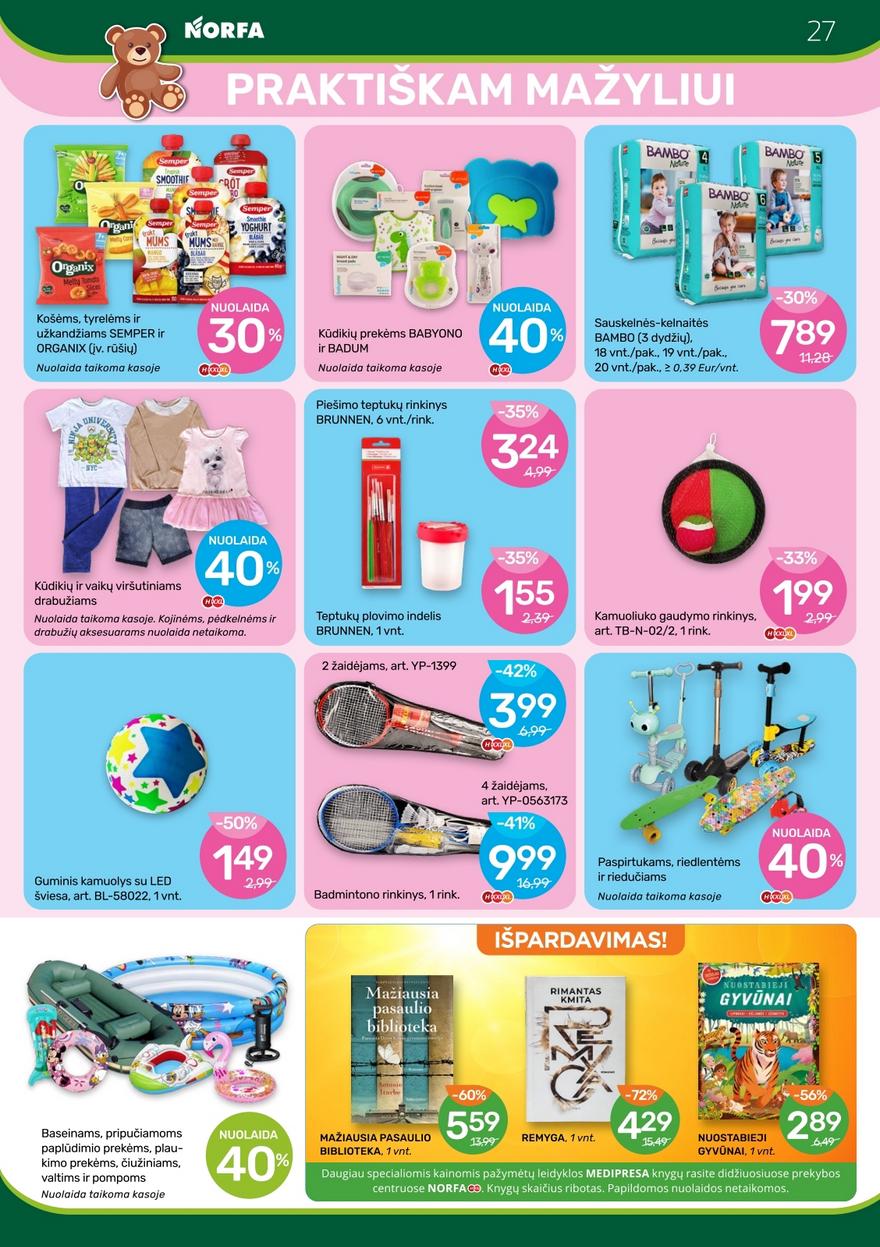 Norfos leidinys akcijos nuo 
  2025-05-29 iki 
  2025-06-11 | Leidinukas.lt puslapis 27