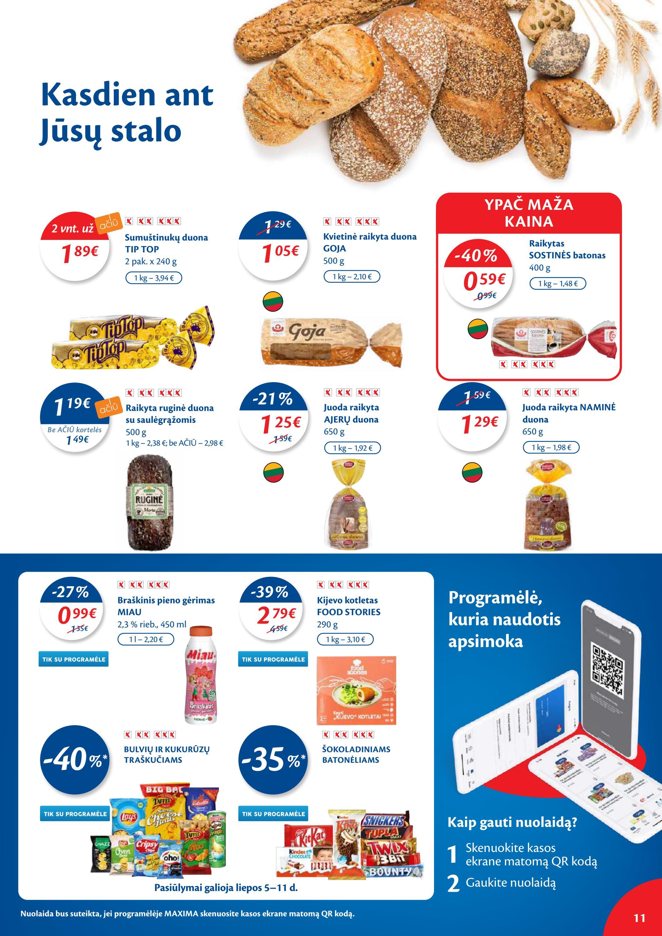 Maxima kaininis leidinys akcijos nuo 
  2022-07-05 iki 
  2022-07-11 | Leidinukas.lt puslapis 11