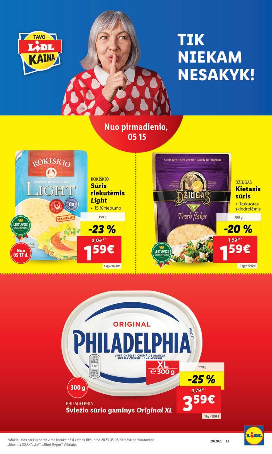 Lidl maisto prekių pasiūlymai akcijos nuo 
  2023-05-15 iki 
  2023-05-21 | Leidinukas.lt puslapis 31