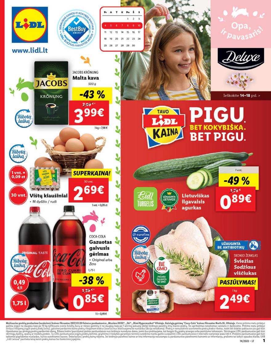 Lidl maisto prekių pasiūlymai akcijos nuo 
  2022-04-04 iki 
  2022-04-10 | Leidinukas.lt puslapis 1