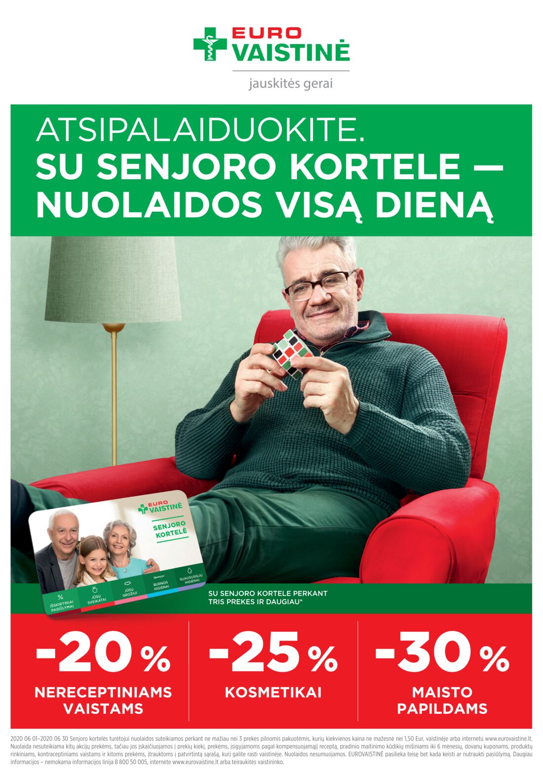 Euro vaistinė leidinys akcijos nuo 
  2020-06-01 iki 
  2020-06-30 | Leidinukas.lt puslapis 32