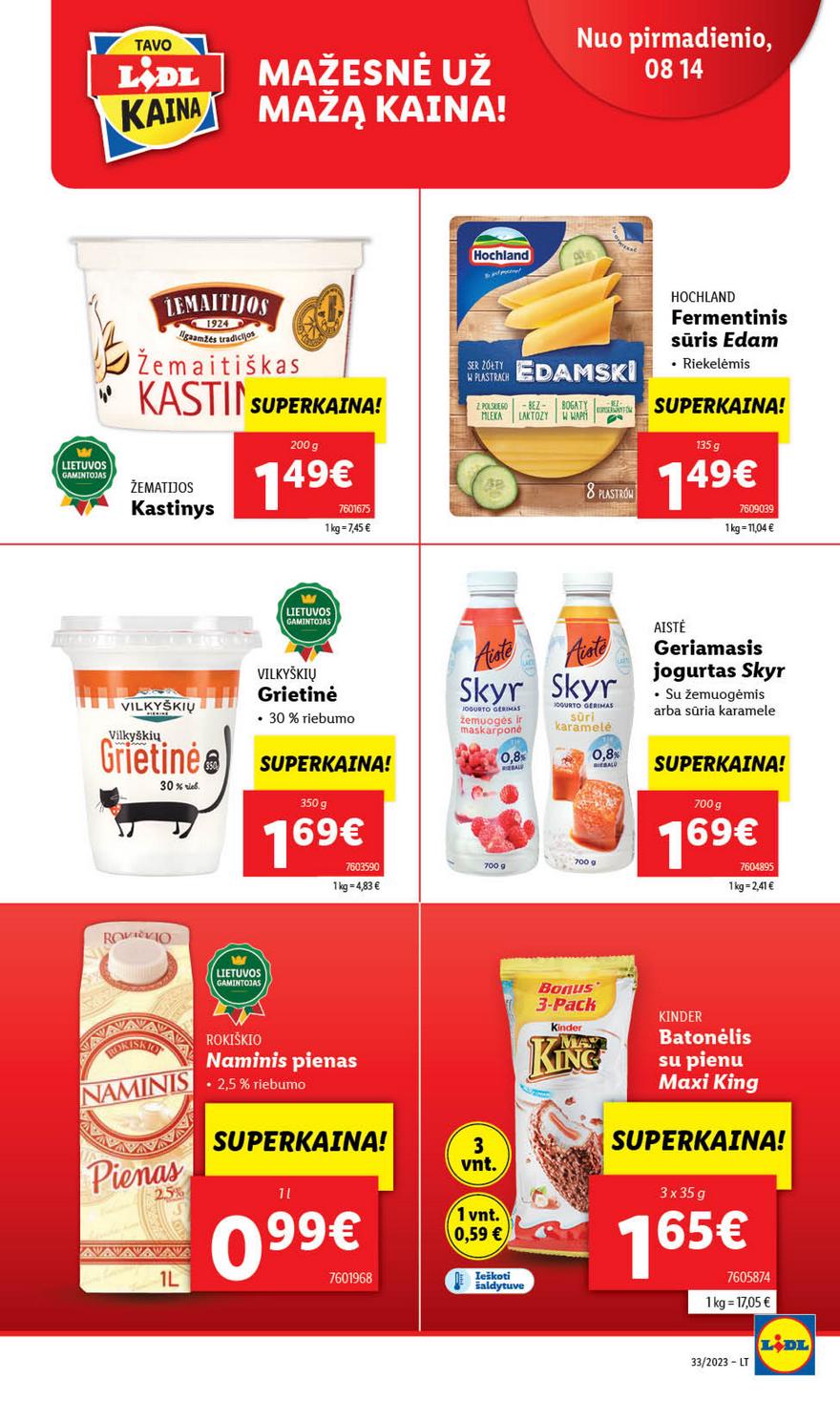 Lidl pasiūlymai akcijos nuo 
  2023-08-14 iki 
  2023-08-20 | Leidinukas.lt puslapis 30