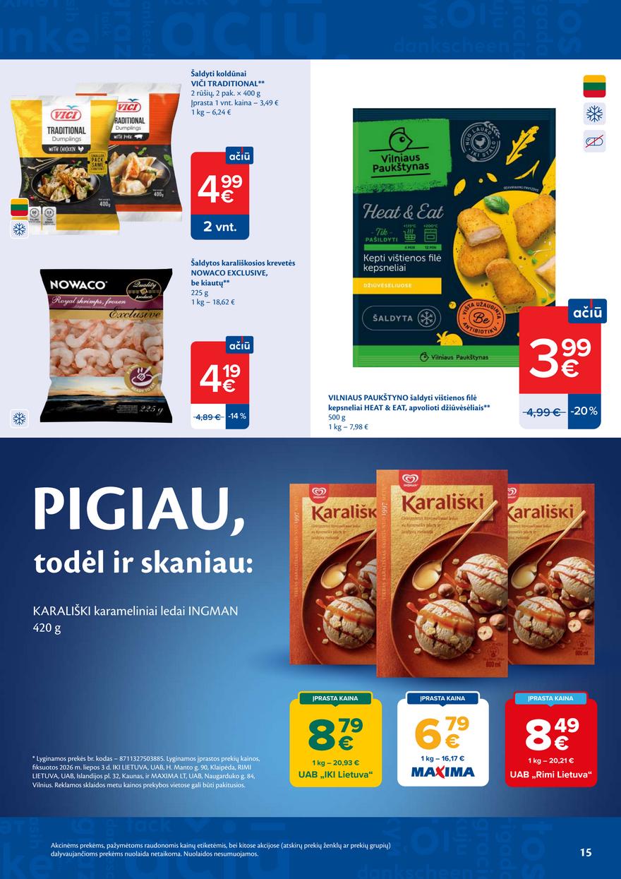 Maxima leidinys akcijos nuo 
  2026-07-14 iki 
  2026-07-20 | Leidinukas.lt puslapis 15