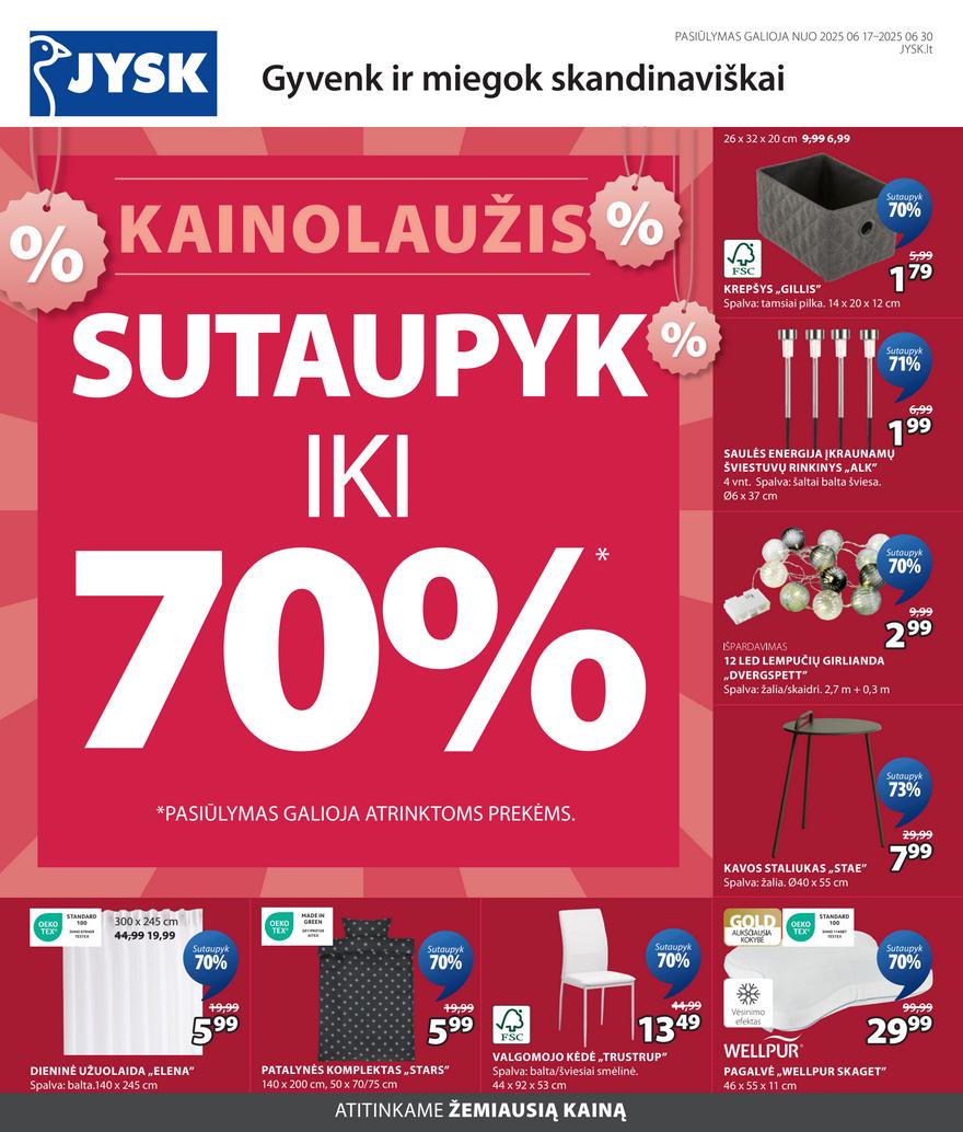 Jysk akcijų leidinys akcijos nuo 
  2025-06-17 iki 
  2025-06-30 | Leidinukas.lt puslapis 1