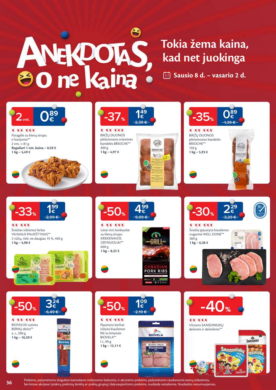 Maxima leidinukas akcijos nuo 
  2026-01-13 iki 
  2026-01-19 | Leidinukas.lt puslapis 36
