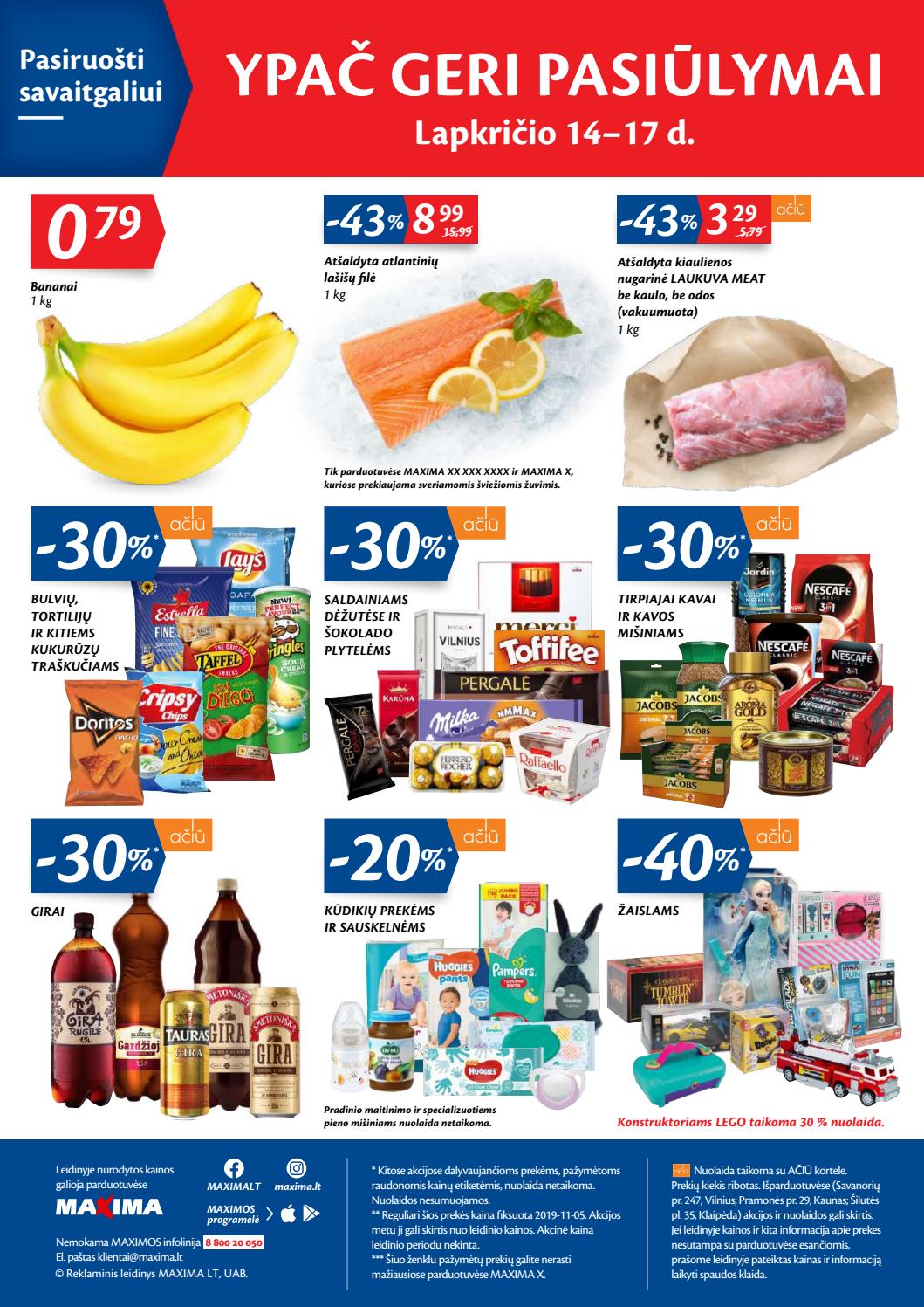Maxima kaininis leidinys akcijos nuo 
  2019-11-12 iki 
  2019-11-18 | Leidinukas.lt puslapis 20
