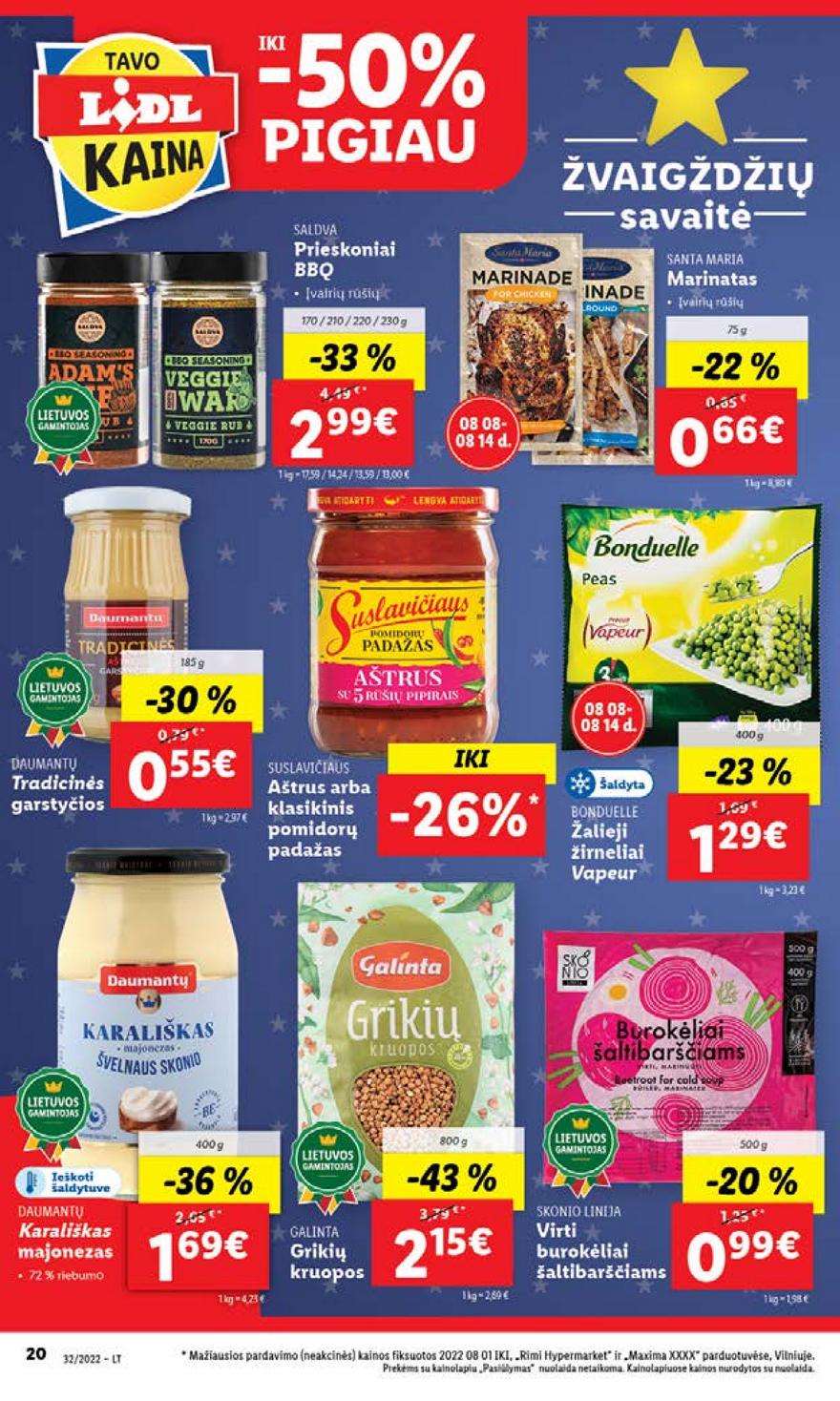 Ldil maisto leidinys akcijos nuo 
  2022-08-08 iki 
  2022-08-14 | Leidinukas.lt puslapis 20