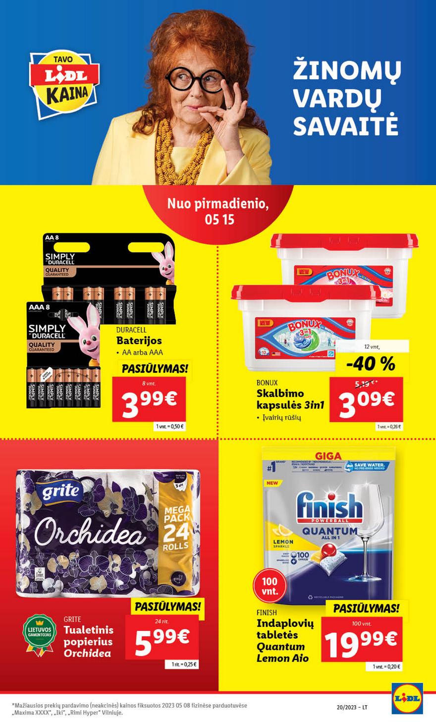 Lidl maisto prekių pasiūlymai akcijos nuo 
  2023-05-15 iki 
  2023-05-21 | Leidinukas.lt puslapis 44