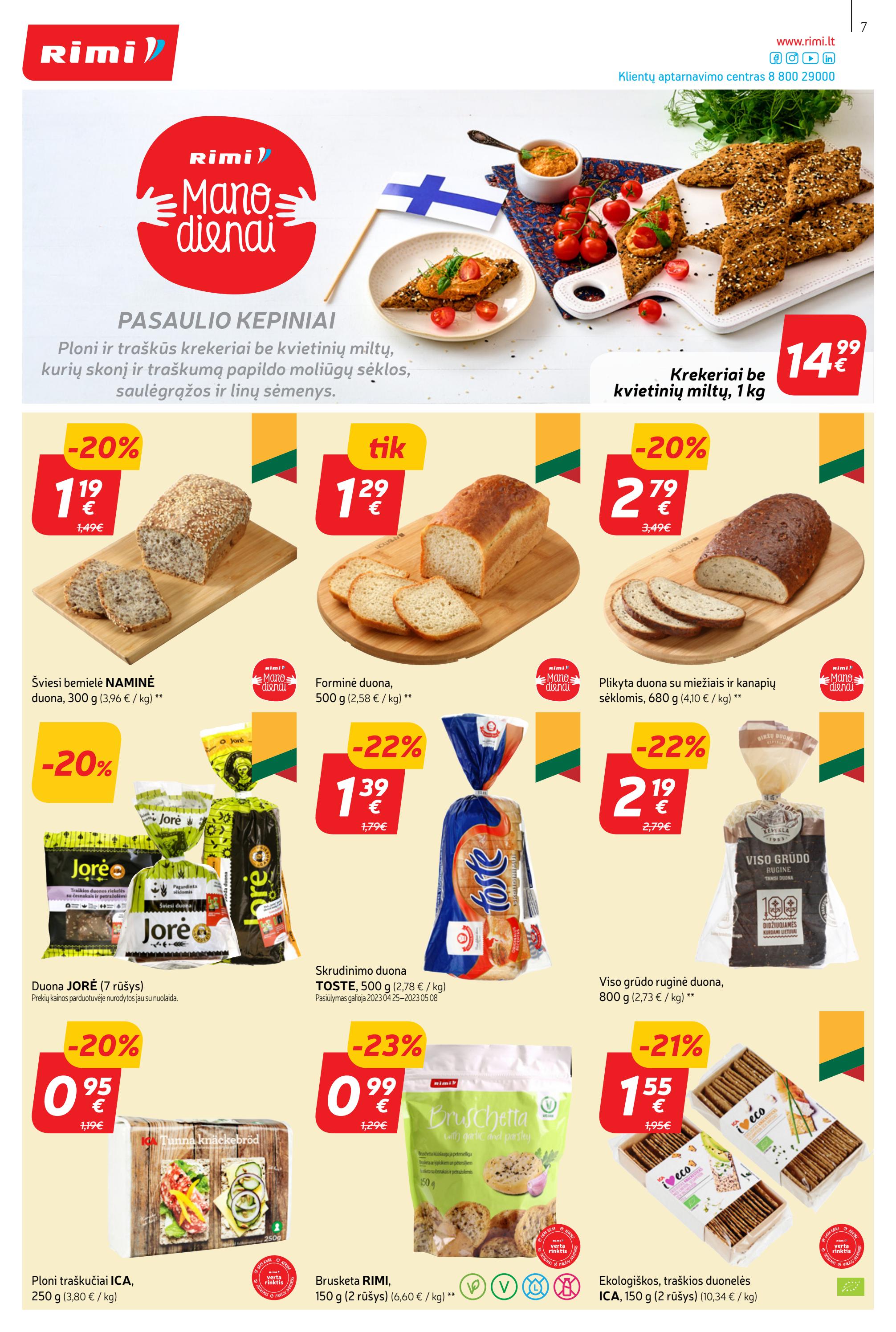 Rimi savaitinis leidinys akcijos nuo 
  2023-05-02 iki 
  2023-05-08 | Leidinukas.lt puslapis 7