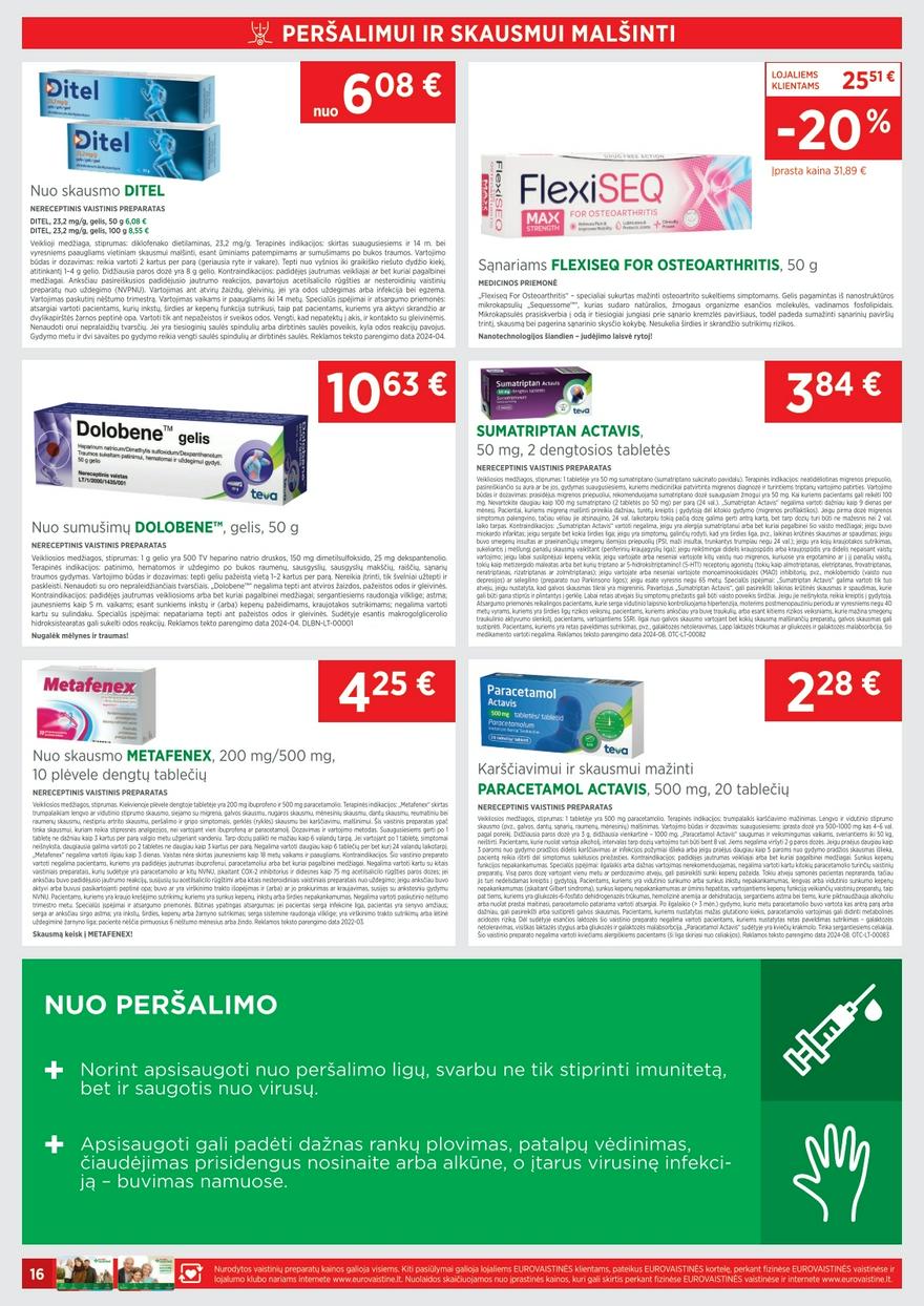 Euro vaistinė katalogas akcijos nuo 
  2025-03-01 iki 
  2025-03-31 | Leidinukas.lt puslapis 16